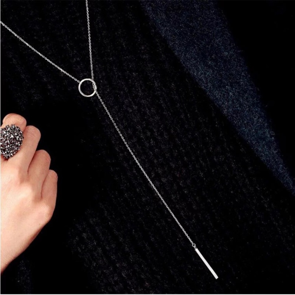 Restocked🔹18” 925 Pendant & Loop Necklace - Picture 3 of 4
